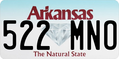 AR license plate 522MNO