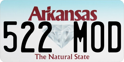 AR license plate 522MOD