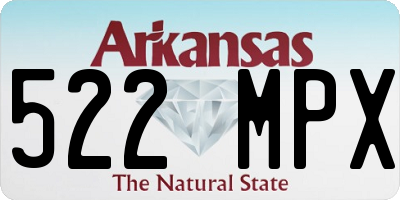 AR license plate 522MPX