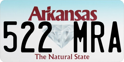 AR license plate 522MRA