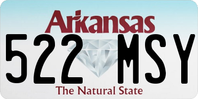 AR license plate 522MSY