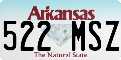AR license plate 522MSZ