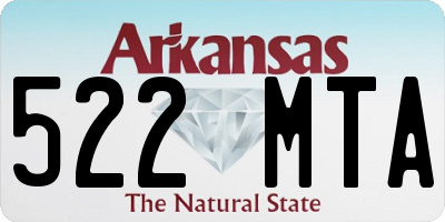AR license plate 522MTA
