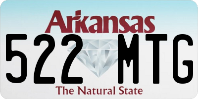AR license plate 522MTG