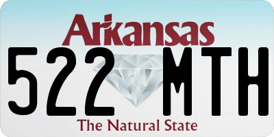 AR license plate 522MTH