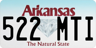 AR license plate 522MTI