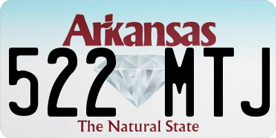 AR license plate 522MTJ