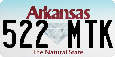 AR license plate 522MTK