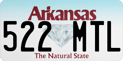 AR license plate 522MTL