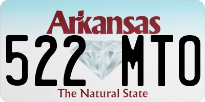 AR license plate 522MTO
