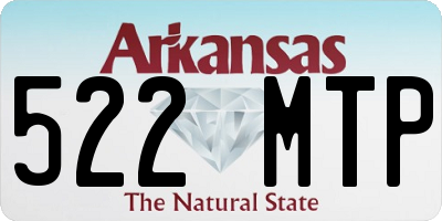 AR license plate 522MTP