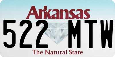 AR license plate 522MTW