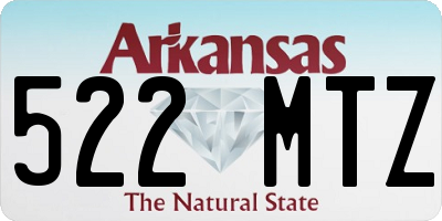 AR license plate 522MTZ
