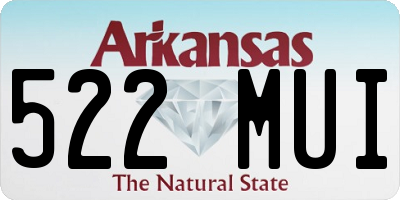 AR license plate 522MUI