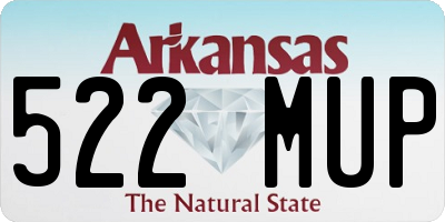 AR license plate 522MUP