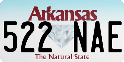 AR license plate 522NAE