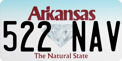 AR license plate 522NAV