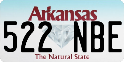 AR license plate 522NBE