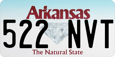 AR license plate 522NVT