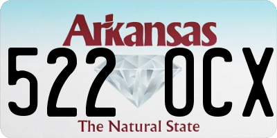 AR license plate 522OCX