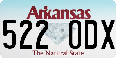 AR license plate 522ODX