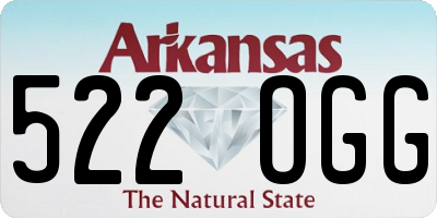 AR license plate 522OGG