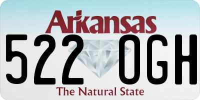 AR license plate 522OGH
