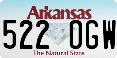 AR license plate 522OGW