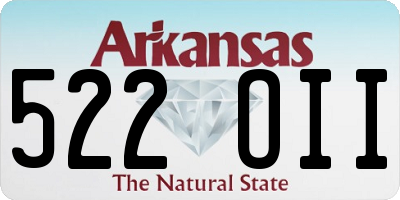 AR license plate 522OII