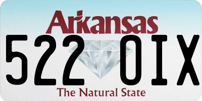 AR license plate 522OIX