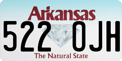 AR license plate 522OJH