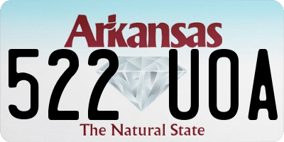 AR license plate 522UOA