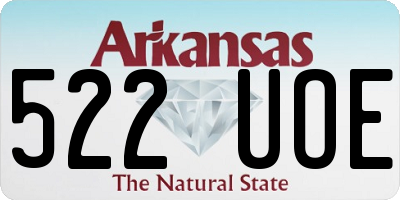 AR license plate 522UOE