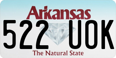 AR license plate 522UOK
