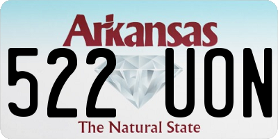 AR license plate 522UON