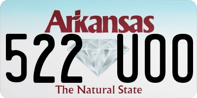 AR license plate 522UOO
