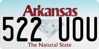 AR license plate 522UOU