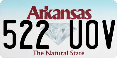 AR license plate 522UOV