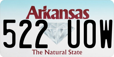 AR license plate 522UOW