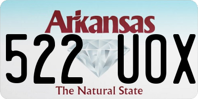 AR license plate 522UOX