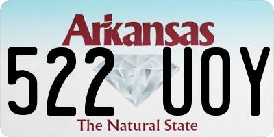 AR license plate 522UOY