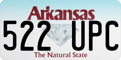 AR license plate 522UPC