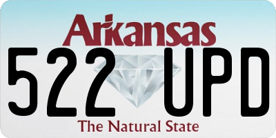 AR license plate 522UPD