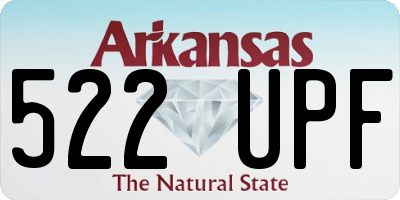 AR license plate 522UPF