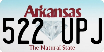 AR license plate 522UPJ