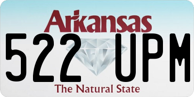 AR license plate 522UPM