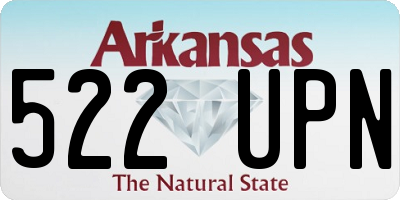 AR license plate 522UPN