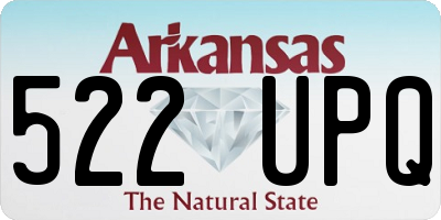 AR license plate 522UPQ
