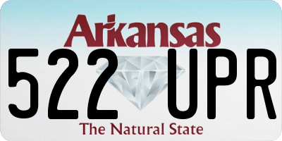 AR license plate 522UPR