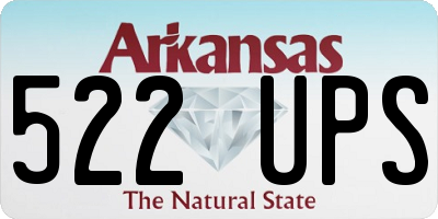 AR license plate 522UPS